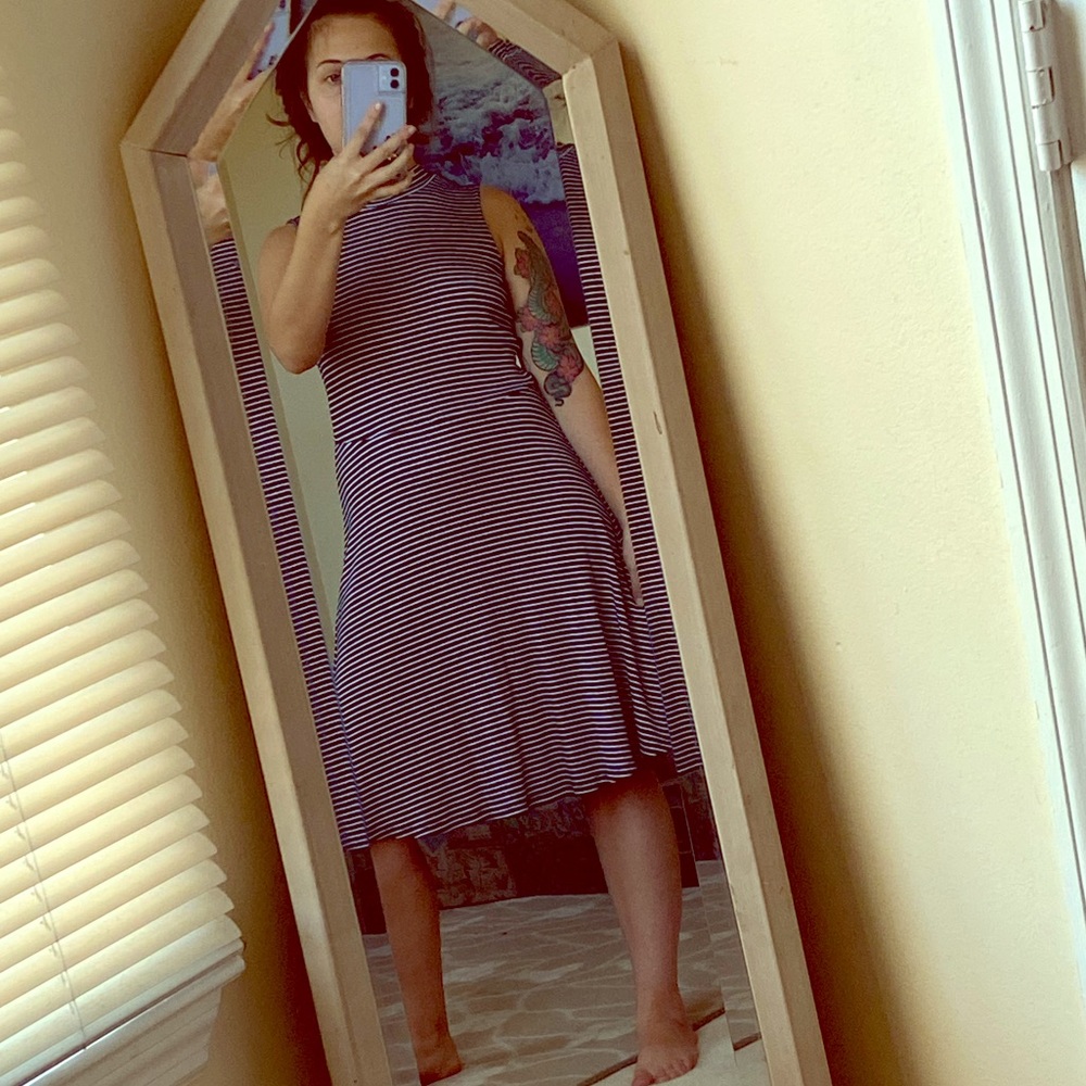 Old Navy Stripey High Neck Dress